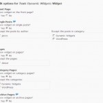 Widget Options